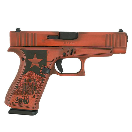 GLOCK 48 CUSTOM "TEXAS ORANGE" HANDGUN 9MM LUGER 10RD MAGAZINES 2 4.17"