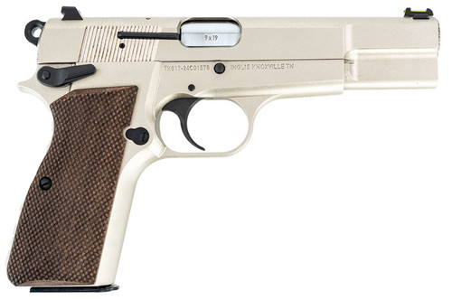 SDS ARMS INGLIS P-35N 9MM 4.7 NICKEL G10 GRIPS 15RD