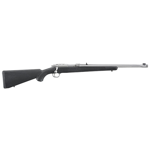 RUGER 77/44 44MAG 18.5 THREADED BARREL STAINLESS AS BLACK SYNTHETIC 4RD