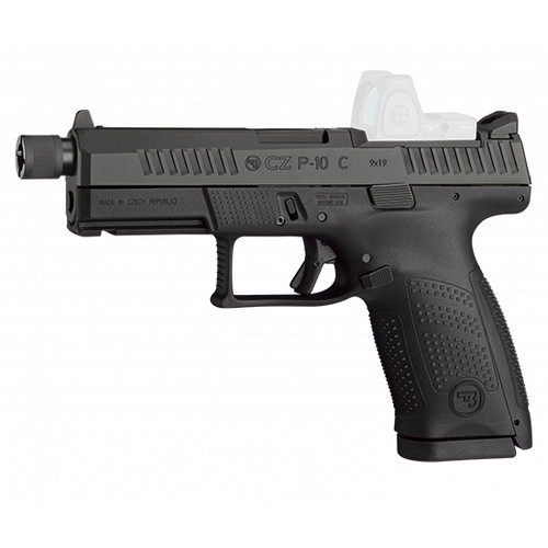 CZ P-10 C OPTIC READY SR 9MM 4.6 THREADED BARREL RMR CO WITNESS 17RD