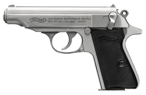 WALTHER ARMS PP 32ACP STAINLESS 3.9 8RD