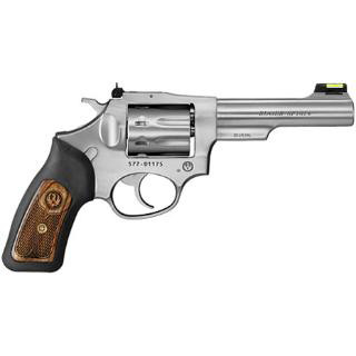 RUGER SP101 22LR 4.2 STAINLESS FOFS WOOD PANEL GRIP 8RD