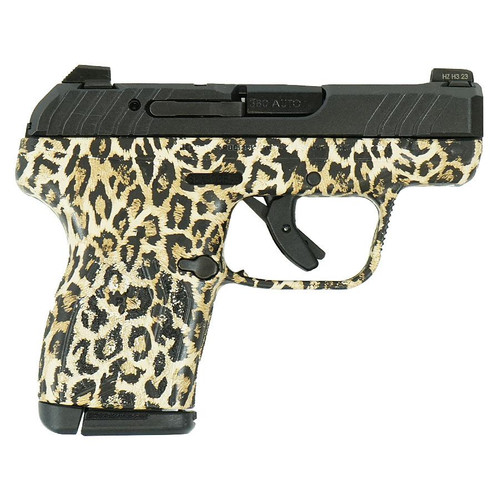 RUGER LCP 380 MAX CUSTOM BLUE LEOPARD HANDGUN 380 AUTO 10RD MAGAZINE 2.75"