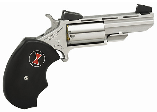 NAA BLACK WIDOW 22MAG 2 VR STAINLESS AS LARGE GRIPS 5RD