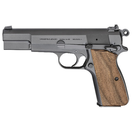 SPRINGFIELD SA-35 9MM 4.7 BLACK WALNUT GRIPS 15RD