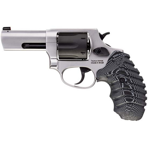 TAURUS 856 38SPL 3 STAINLESS BLACK ACCENT VZ GRIPS 6RD