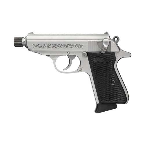 WALTHER ARMS PPK SD/S STAINLESS HANDGUN 32 AUTO 7RD MAGAZINES 2 3.3" BARREL