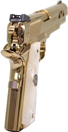 IVER JOHNSON GOLDEN EAGLE 1911 45ACP 8RD POLISHED GOLD