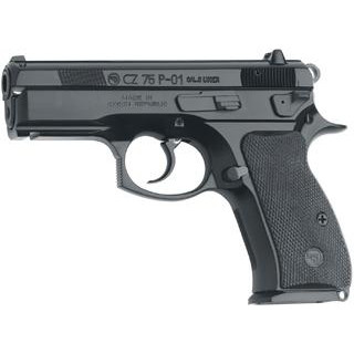CZ 75 P-01 9MM LIGHT RAI DECOCKER BLACK ALLOY 10RD