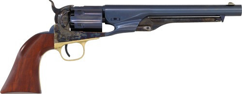 CIMARRON 1860 ARMY FLUTED 8" 44 CAL CHARCOAL BLUED WALNUT