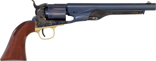 CIMARRON 1860 ARMY FLUTED 8" 44 CAL CHARCOAL BLUED WALNUT