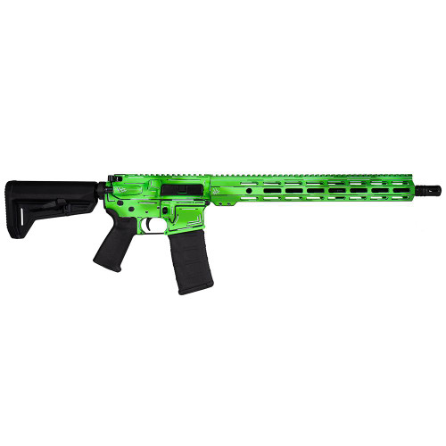 SHARK COAST "ANIME- GREEN" RIFLE 5.56MM 10RD MAGAZINE 16" BARREL 15" MLOK