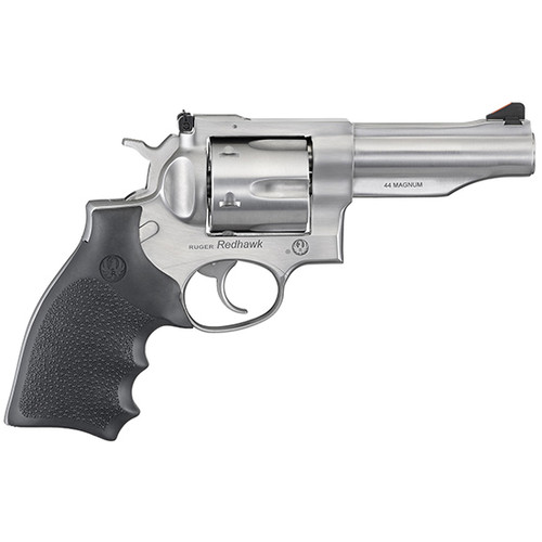 RUGER REDHAWK 44MAG 4.2 STAINLESS AS RUBBER GRIPS 6RD