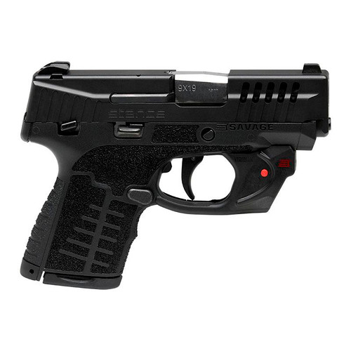 SAVAGE STANCE BLACK MANUAL SAFETY LASER HANDGUN 9MM LUGER 7 & 8RD