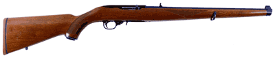 RUGER 10/22 MANNLICHER STOCK BLUED WALNUT TALO