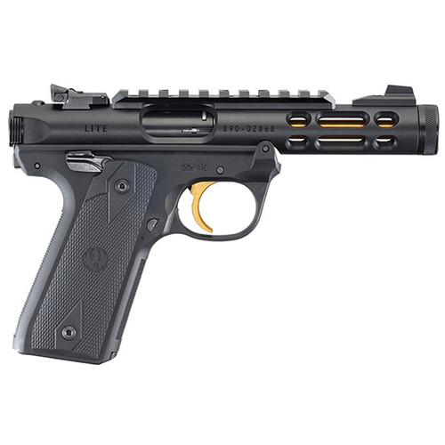 RUGER MARK IV 22/45 LITE 22LR 4.4 THREADED BARREL AS PIC RAIL