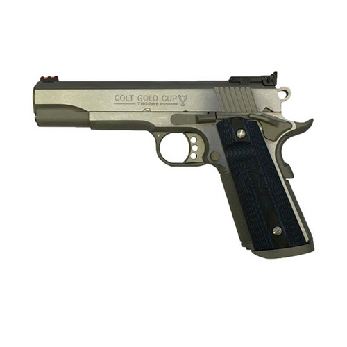 COLT GOLD CUP TROPHY 5 9MM STAINLESS FOFS BOMAR REAR
