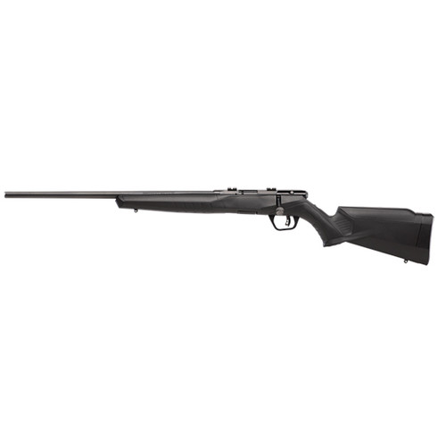 SAVAGE B17 F LEFT HAND 17HMR 21 BLACK SYNTHETIC 10RD ROTARY