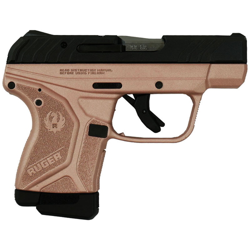 RUGER LCP II HANDGUN 22 LR 10RD MAGAZINE 2.75" BARREL WITH ROSE GOLD FRAME