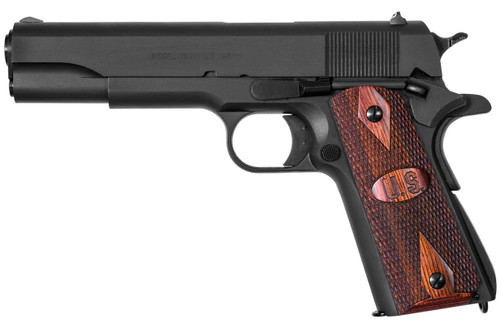 AUTO ORDNANCE 1911A1 GI 9MM 5 U.S. LOGO WOOD GRIPS 9RD