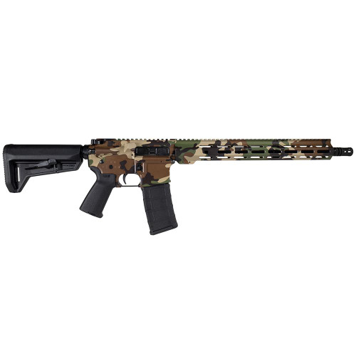 SHARK COAST "M81 WOODLAND" RIFLE 5.56MM 30RD MAGAZINE 16" BARREL 15" MLOK