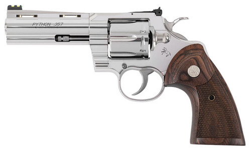 COLT TARGET PYTHON 357MAG 6 STAINLESS WALNUT GRIPS 6RD