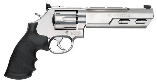 S&W PC M629 COMPETITOR WEIGHTED BARREL HANDGUN 44 REM MAG 6RD CAPACITY 6"