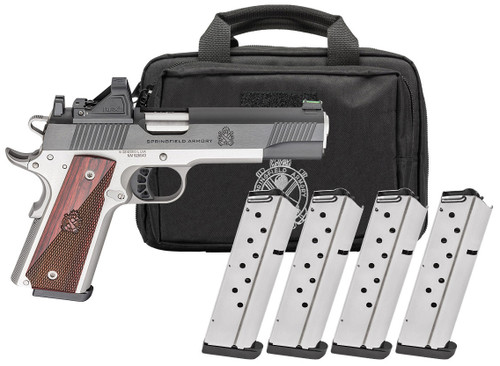 SPRINGFIELD 1911 RONIN AOS 9MM 5 BLUED/SS GEAR PAC