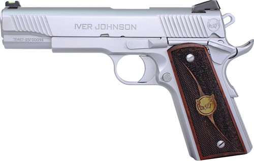 IVER JOHNSON EAGLE HC GEN2 1911 45ACP 8RD SATIN CHROME