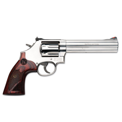 S&W 686 DELUXE 357MAG 6 STAINLESS AS WOOD GRIPS 7RD