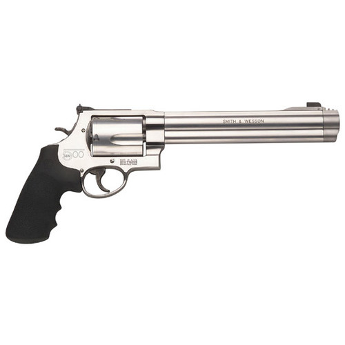 S&W 500 500SW 8 3/8 STAINLESS COMPENSATOR BLACK SYNTHETIC GRIP