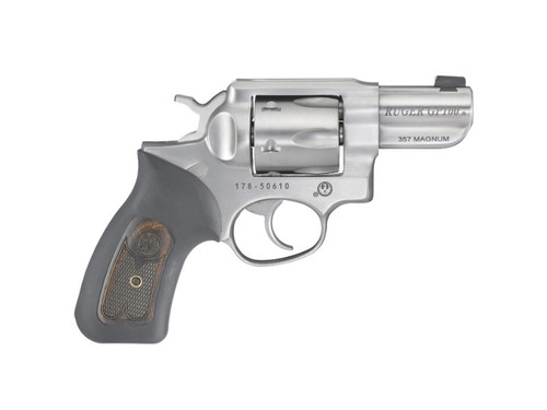 RUGER GP100 357MAG STAINLESS 2.5" BRASS FS