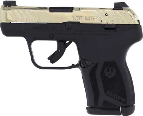 RUGER LCP MAX 380ACP FRONT NIGHT SGT CHAMPAGNE PVD SLIDE