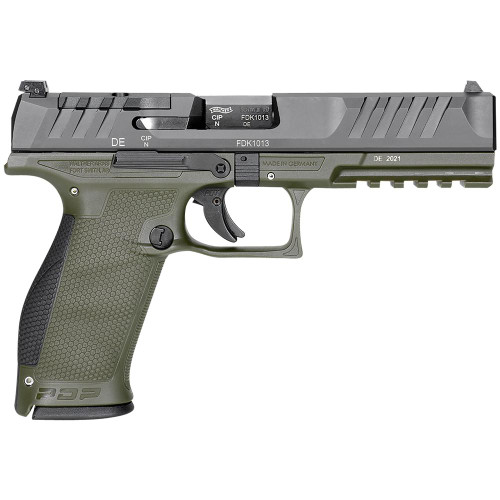 WALTHER ARMS PDP FULL SIZE HANDGUN 9MM 18/RD 4.5" BARREL TWO-TONE GREEN
