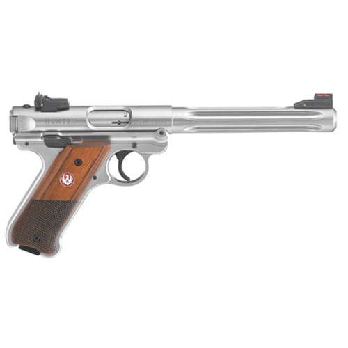 RUGER MARK IV HUNTER 22LR 6.88 FLTD BULL STAINLESS FOS