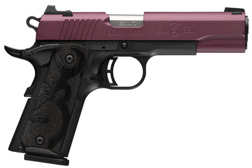 BROWNING 1911-380 BLACK LABEL FS BLACK CHERRY 3-DOT