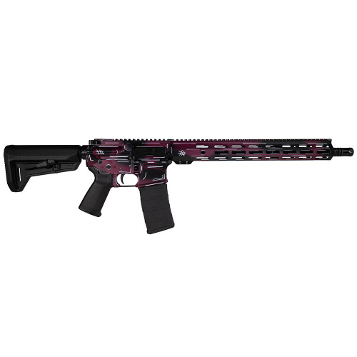 SHARK COAST "ANIME- BLACK CHERRY" RIFLE 5.56MM 10RD MAGAZINE 16" BARREL 15"