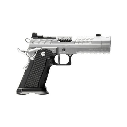 FUSION FIREARMS XP COMP CHROME HANDGUN 9MM LUGER 17RD MAGAZINES 2 4.6"