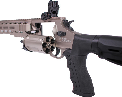 IVER JOHNSON 1000 410 3" 18.5" REVOLVER SHOTGUN TACT. NICKEL