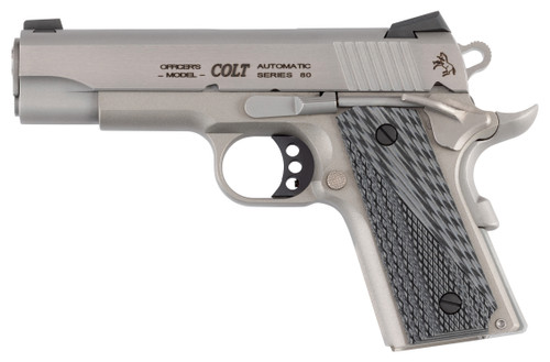 COLT LIGHTWEIGHT OFFICERS 45ACP 4.25 STAINLESS ALLOY