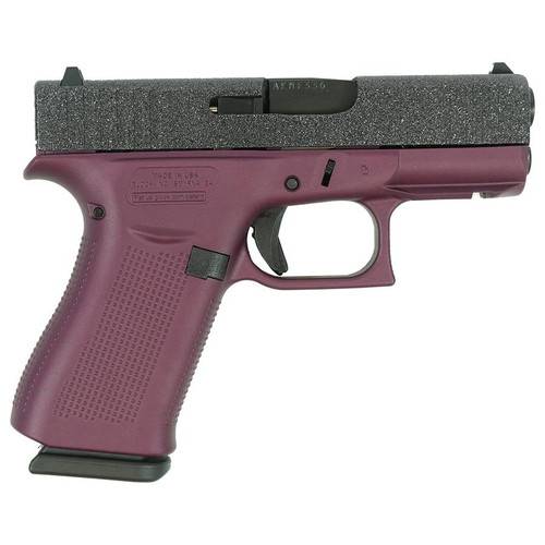 GLOCK 43X GLITTER SLIDE/BLACK CHERRY FRAME HANDGUN 9MM LUGER 10RD MAGAZINES