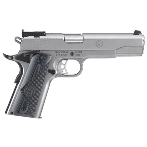 RUGER SR1911 45ACP 5 TARGET STAINLESS G10 AS 8RD