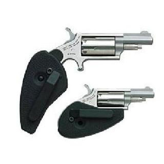NAA MINI REVOLVER 22MAG 1 5/8 STAINLESS HOLSTER GRIP
