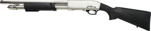 IVER JOHNSON PUMP 12GA 3" 18" CYLINDER NICKEL SYNTHETIC