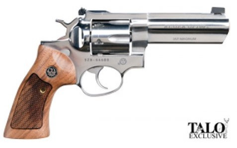 RUGER GP100 357MAG 4" HBL POLISH STAINLESS