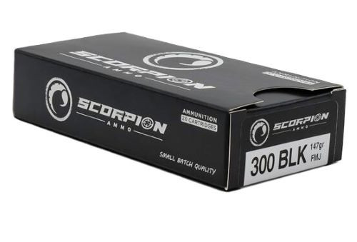 SCORPION 300 BLACKOUT 147GR FMJ 20RD 20BX/CS