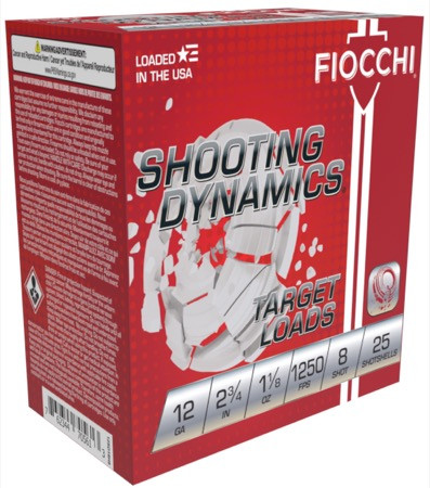 FIO SHOOTING TARGET 12GA 2.75 1 1/8OZ #8 25/10