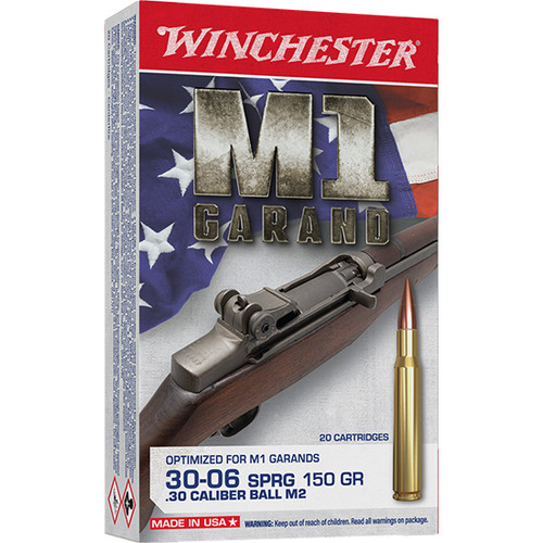 WIN M1 GARAND 30-06 SPR FMJ-FB 150GR 20/10