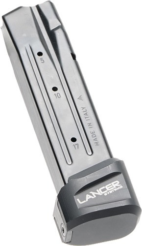 LANCER EXTENDED BASEPAD PLUS 5RDS BLACK FOR SIG P320