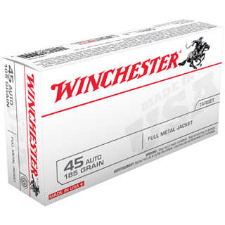WIN USA 45ACP 185GR FMJ FN 50/10